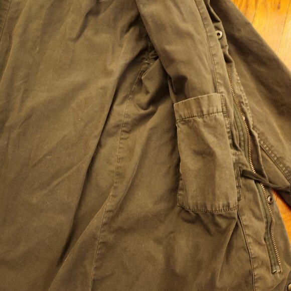 GAP Army Green Military Style Jacket w/Hood Women's Size Small - Picture 4 of 16